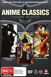 Anime Classics: Vampire Hunter D: Bloodlust / Spriggan / Millennium Actress DVD