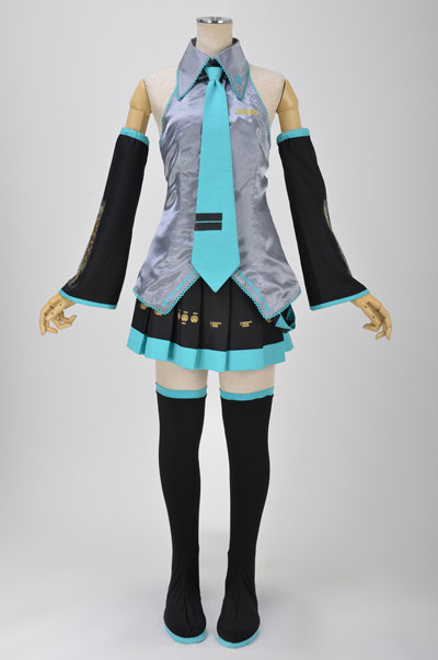 Hatsune Miku Clothing Cosplay Formula Halloween Costume Game Japanese Mid Dress 
