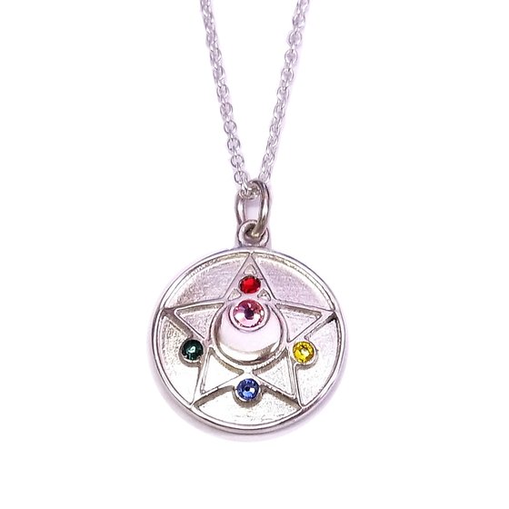 Sailor Moon Prism Heart Pendant Necklace Silver925 LTD JAPAN Licensed VERY RARE 