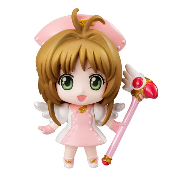 Card Captor Sakura Pink Dress Petit Chara Land Trading Figure NEW