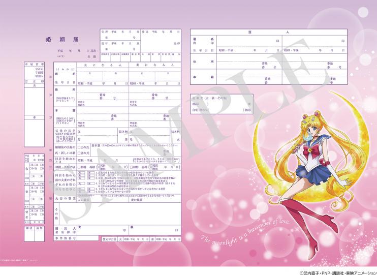 Probe to File and Store Marriage Sailor Moon Romance Wedding Marriage Session