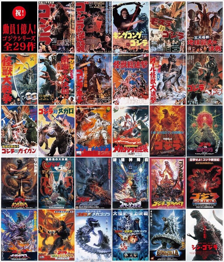 Toho's 29 Godzilla Films Have Sold Over 100 Million Tickets in Japan - News  - Anime News Network