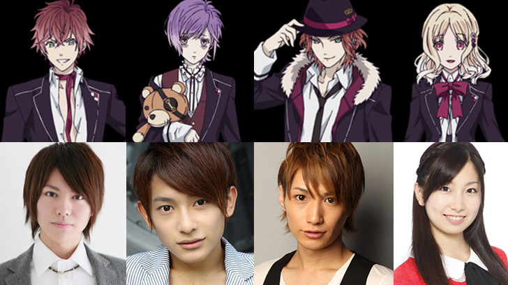 Diabolik Lovers Stage Play Casts Ayato Kanato Laito Yui News Anime News Network