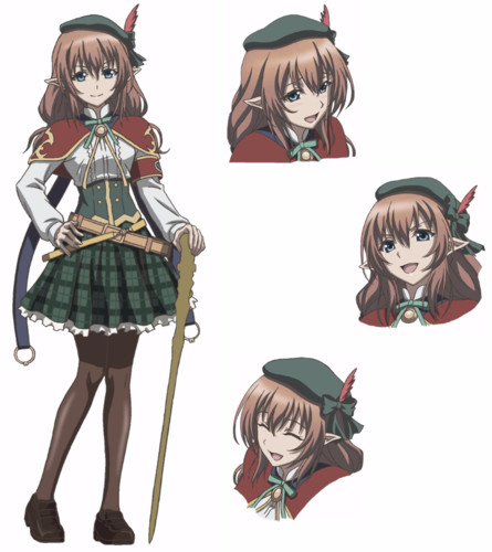 Rage of Bahamut: Manaria Friends Anime's Cast, Character Designs