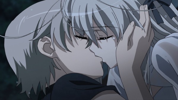 HD wallpaper: anime couple, kissing, romance | Wallpaper Flare