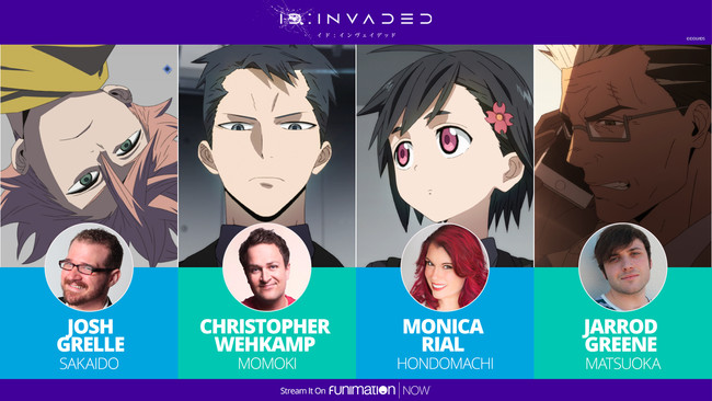 Funimation Reveals Main English Dub Cast For Id Invaded Anime