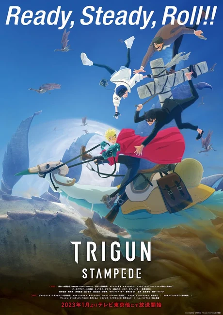 Anime galaxy  Trigun new anime titled TRIGUN STAMPEDE confirmed for  2023 Details  httpsbitlytrigunanime  Facebook