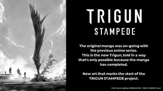 First look at the new TRIGUN STAMPEDE anime heading to crunchyroll in ... |  TikTok
